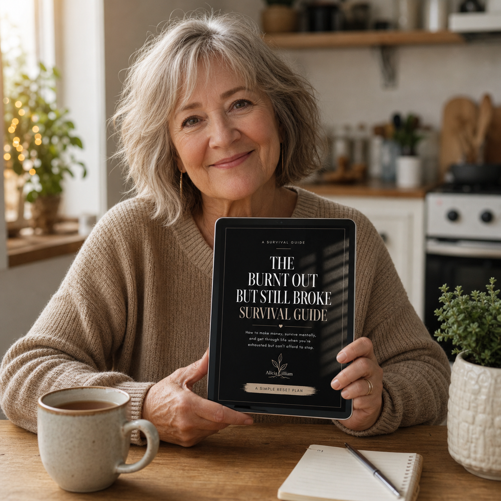 The Burnt Out But Still Broke Survival Guide[Digital E-book/Money Mindset/Self Help/Financial Wellness/Burnout Recovery/PDF Download]